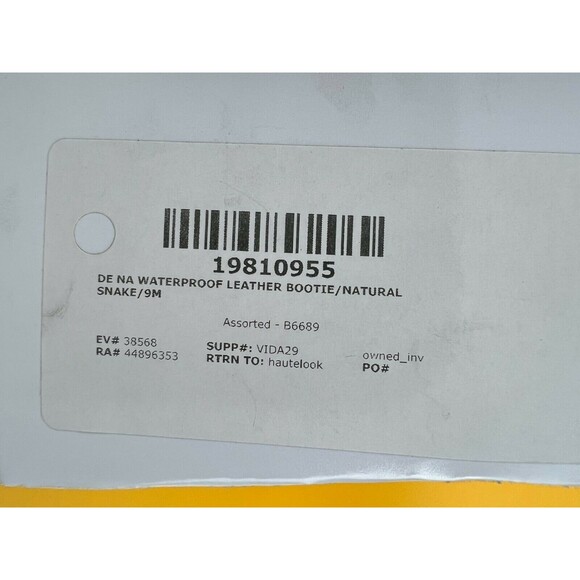 Blondo Neda Ankle Booties Womens 9M Snakeskin Leather Waterproof Heels B6689 NWT - Picture 10 of 10